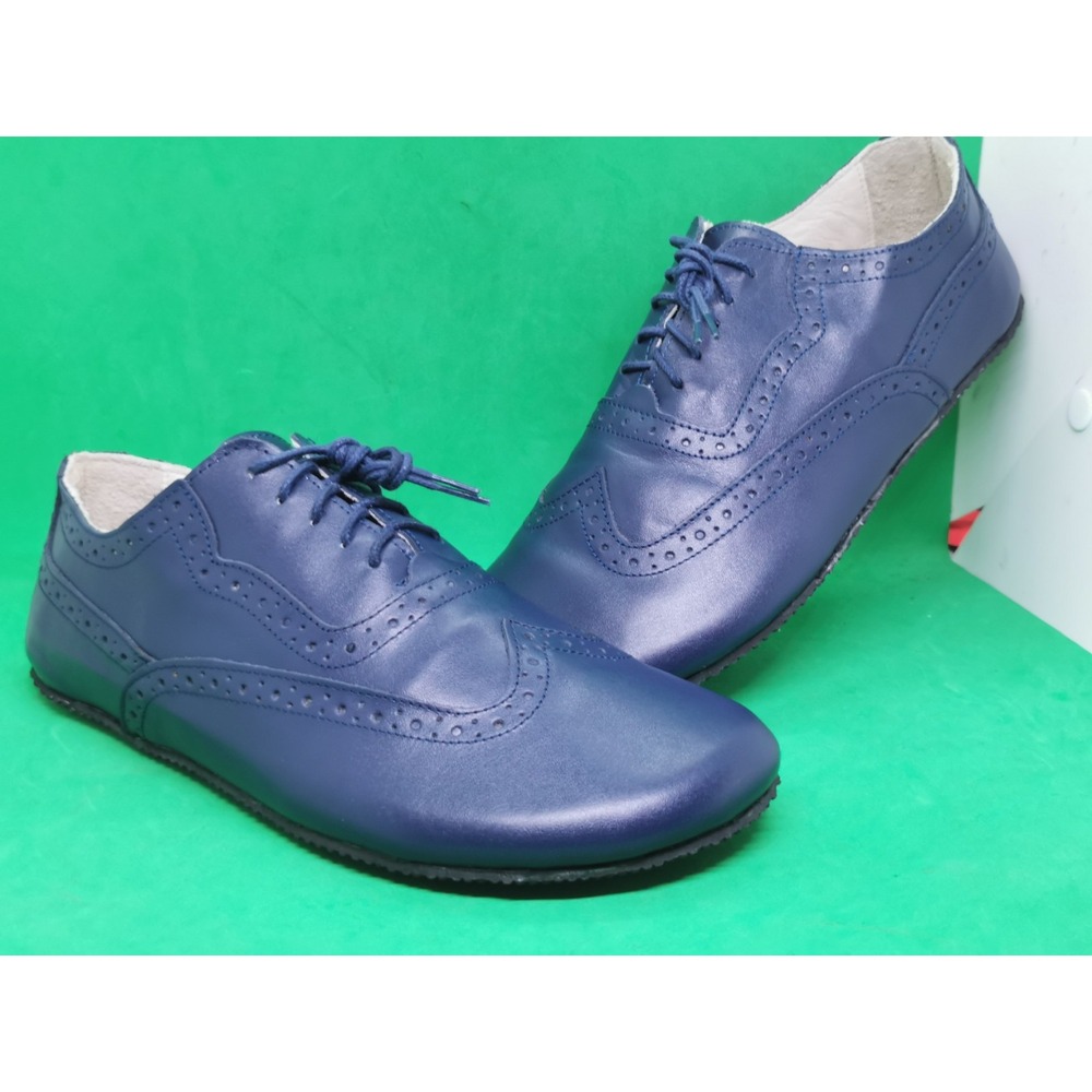 Aintap Zero Drop Wide Barefoot Handmade Smooth Leather Men's Shoes Size 8/41